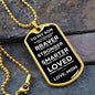 Gift for Son | Braver | From Mom | Dog Tag