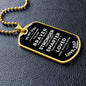 Military Dog Tag Necklace To My Son, Gift From Dad