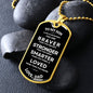 Military Dog Tag Necklace To My Son, Gift From Dad