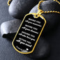 Class of 2023 Graduation Military Dog Tag with Engraved Motivational Message
