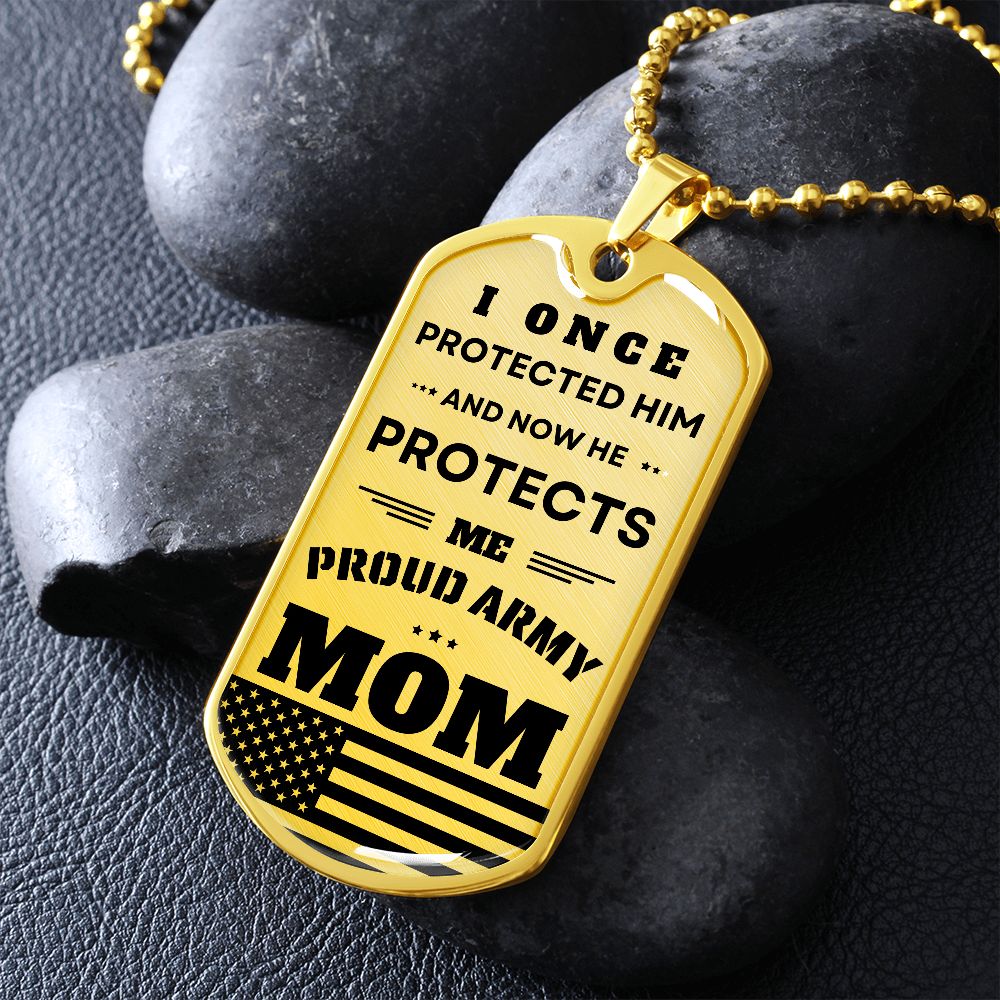 Military Dog Tag | Gift | Proud Army Mom