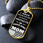 Military Tag | Necklace for Mom | Gift | Army Mom