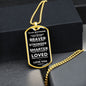Necklace to My Boyfriend | Braver | Military Tag
