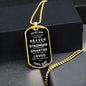 Military Dog Tag Necklace To My Son, Gift From Dad
