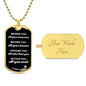 Class of 2023 Graduation Military Dog Tag with Engraved Motivational Message