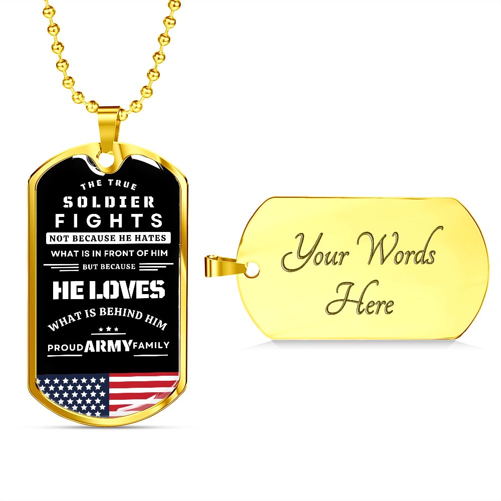 Proud Army Family Military Tag