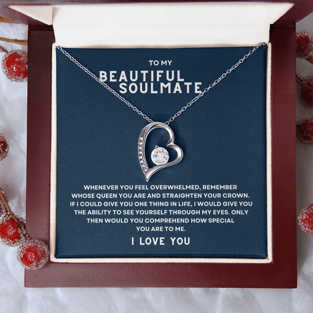 Gift to My Beautiful Soulmate | Forever Love Necklace