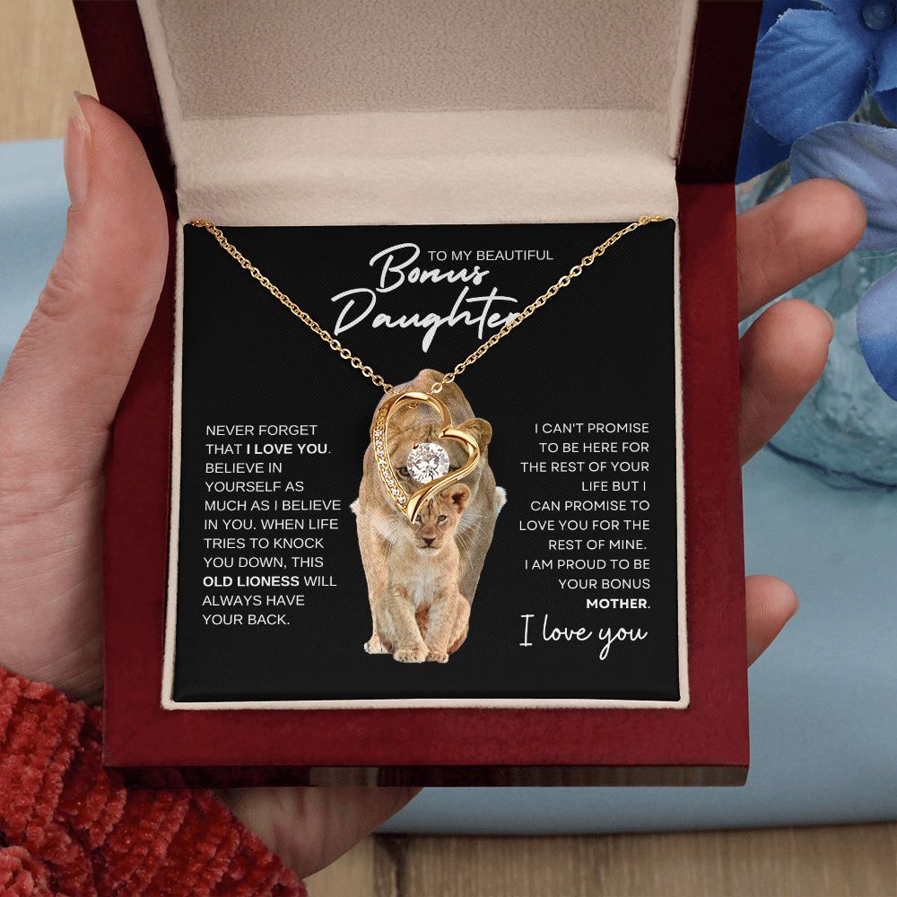 Gift to Bonus Daughter | Old Lioness | Necklace | FL