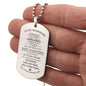 Gift To my Grandson | Engraved Dog Tag