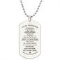 Gift To my Grandson | Engraved Dog Tag