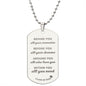 Class of 2023 Graduation Military Dog Tag - Within You All You Need