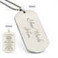 Gift To my Grandson | Engraved Dog Tag
