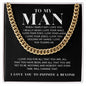 Cuban Chain Necklace - When I simply say I Love You