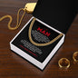 Cuban Chain Necklace To My Man - When I simply say I Love You