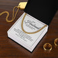 Valentines Husband - white Cuban Chain Necklace for Him