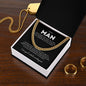 Cuban Chain Necklace for Him - Never forget that I Love You