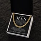 Cuban Chain Necklace - When I simply say I Love You