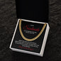 Valentines Soulmate_red Cuban Chain Necklace for Him