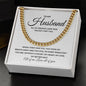 Valentines Husband - white Cuban Chain Necklace for Him