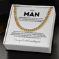 Cuban Chain Necklace for Him - Never Forget That I Love You