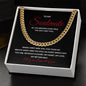 Valentines Soulmate_red Cuban Chain Necklace for Him
