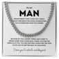 Cuban Chain Necklace for Him - Never Forget That I Love You
