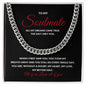 Valentines Soulmate_red Cuban Chain Necklace for Him