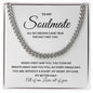 Valentines Soulmate_white Cuban Chain Necklace for Him