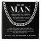Cuban Chain Necklace - When I simply say I Love You