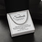 Valentines Soulmate_white Cuban Chain Necklace for Him