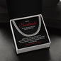 Valentines Soulmate_red Cuban Chain Necklace for Him