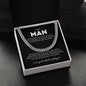 Cuban Chain Necklace for Him - Never forget that I Love You