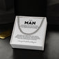 Cuban Chain Necklace for Him - Never Forget That I Love You