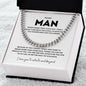 Cuban Chain Necklace for Him - Never Forget That I Love You