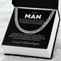Cuban Chain Necklace for Him - Never forget that I Love You
