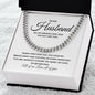 Valentines Husband - white Cuban Chain Necklace for Him