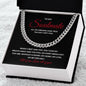Valentines Soulmate_red Cuban Chain Necklace for Him