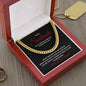 Valentines Soulmate_red Cuban Chain Necklace for Him