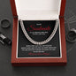 Valentines Soulmate_red Cuban Chain Necklace for Him