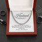 Valentines Husband - white Cuban Chain Necklace for Him