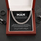 Cuban Chain Necklace for Him - Never forget that I Love You