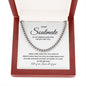 Valentines Soulmate_white Cuban Chain Necklace for Him
