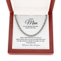 Cuban Chain Necklace To My Man - All my dreams came true