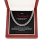 Valentines Soulmate_red Cuban Chain Necklace for Him