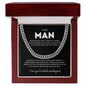 Cuban Chain Necklace for Him - Never forget that I Love You