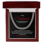 Valentines Soulmate_red Cuban Chain Necklace for Him