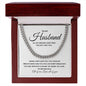 Valentines Husband - white Cuban Chain Necklace for Him