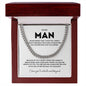 Cuban Chain Necklace for Him - Never Forget That I Love You