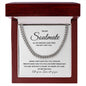 Valentines Soulmate_white Cuban Chain Necklace for Him