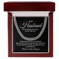 Valentines Husband Cuban Chain Necklace for Him